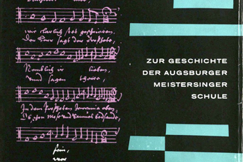  Band 11 Zur Geschichte der Augsburger Meistersingerschule Fritz Schnell - 1958 12,80 € 