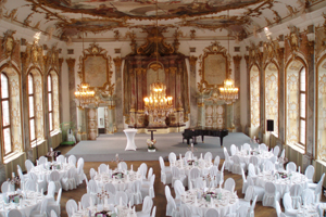Beliebte Spielstätte im Rahmen der Mozartfeste – der Kleine Goldene Saal. Quelle: Thomas Weitzel