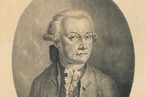 Leopold Mozart – Vater von Wolfgang Amadeus. Quelle: : Lithographie von Heinrich E. von Wintter 1816. Gr. 43 x 28,5
