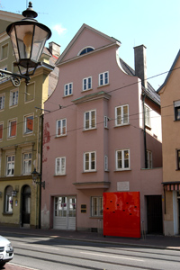Der Vater von Wolfgang Amadeus Mozart wurde in dem Haus in der Frauentorstraße geboren. Quelle: S.Kerpf/Stadt Augsburg