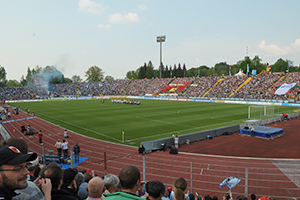 Rosenaustadion: traditionelle Heimspielstätte des FC Augsburg, Quelle: S.Kerpf/Stadt Augsburg