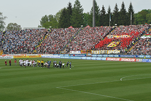 2009 absolvierte der FC Augsburg sein letztes Heimspiel im Rosenaustadion. Quelle: S. Kerpf/Stadt Augsburg