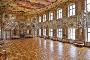 Der Rokokofestsaal ist das Glanzstück des Schaezlerpalais. Quelle: Stadt Augsburg