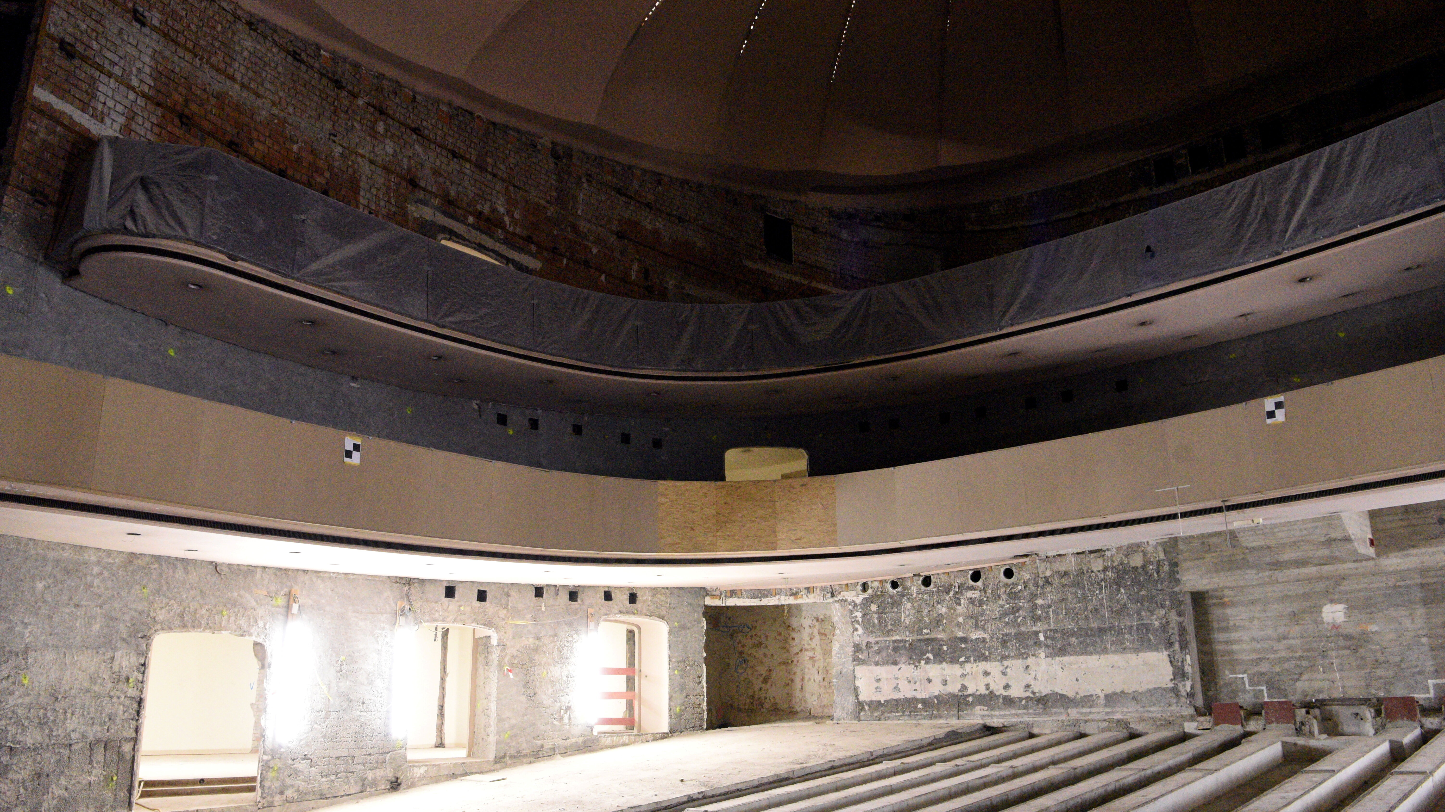 Der Theatersaal im Baustellen-Zustand