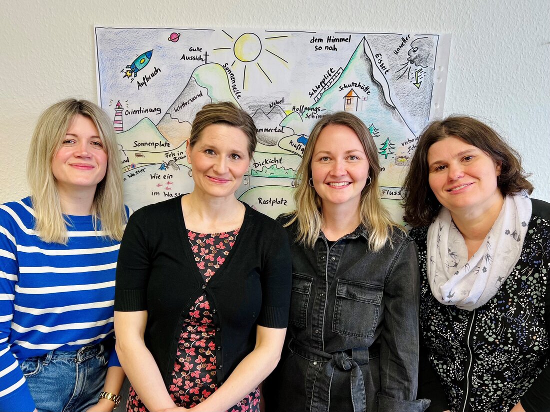 v.l.n.r.: Melanie Salem, Luisa Köhler, Claudia Loos und Sandra Hofmann