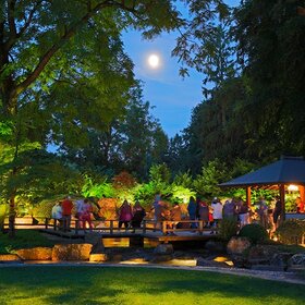 Während der Sommermonate lädt der Botanische Garten zu einem besonders romantischen Erlebnis ein: Vom 28. Juni bis zum 09. August jeweils samstags sowie am Donnerstag, den 14. August wird der Garten romantisch illuminiert und bleibt bis 24:00 Uhr geöffnet. 
