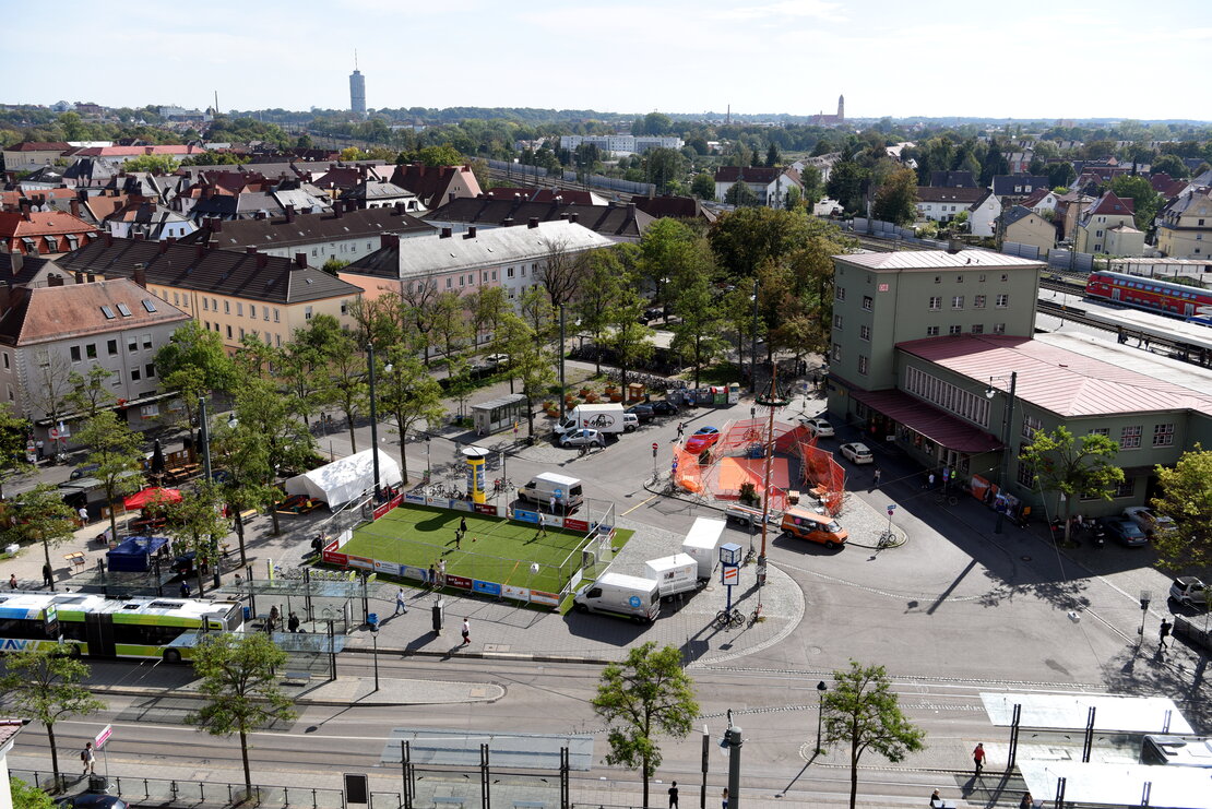 Helmut Haller Platz Stadt Augsburg