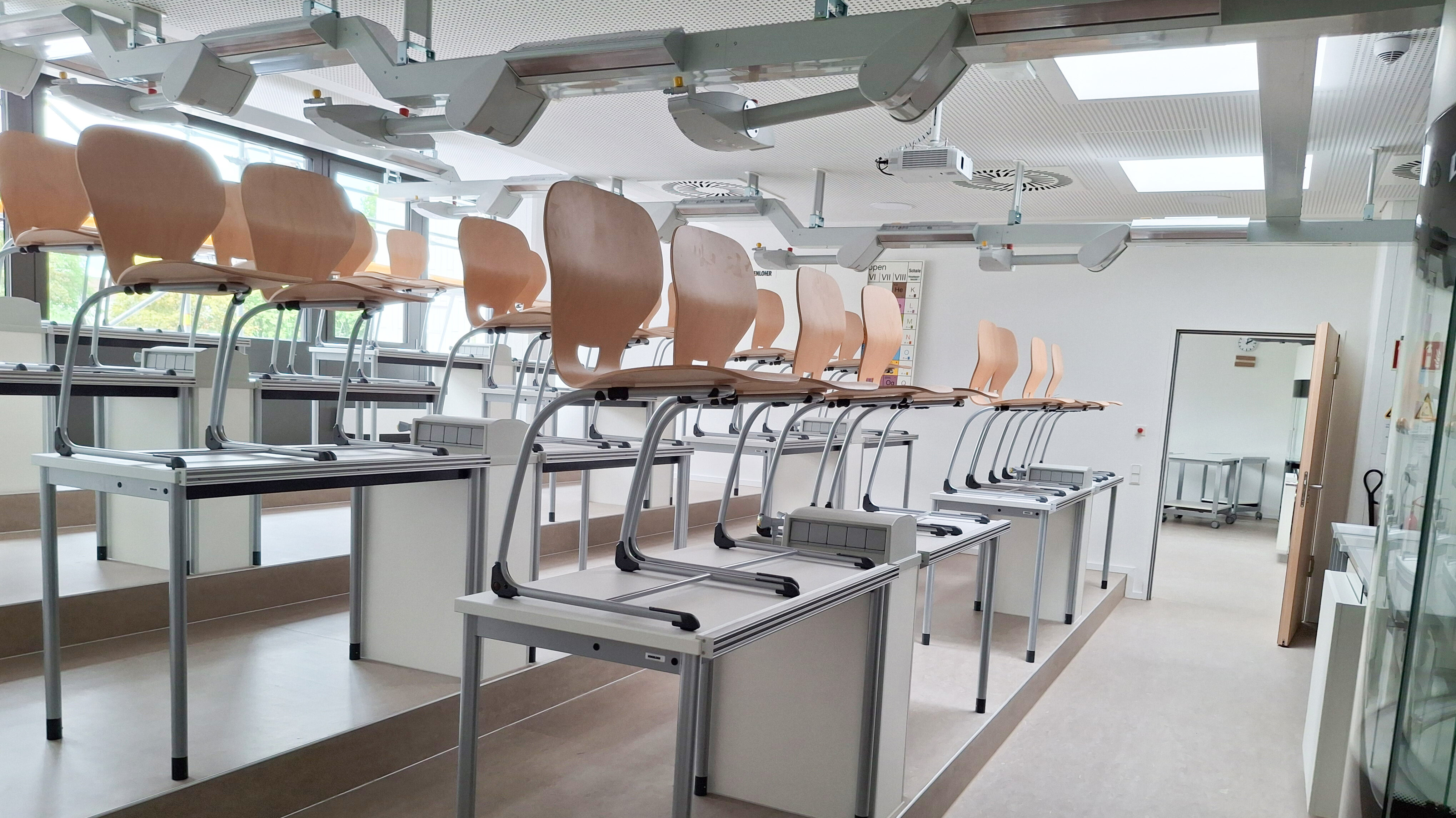 Ein leeres Klassenzimmer