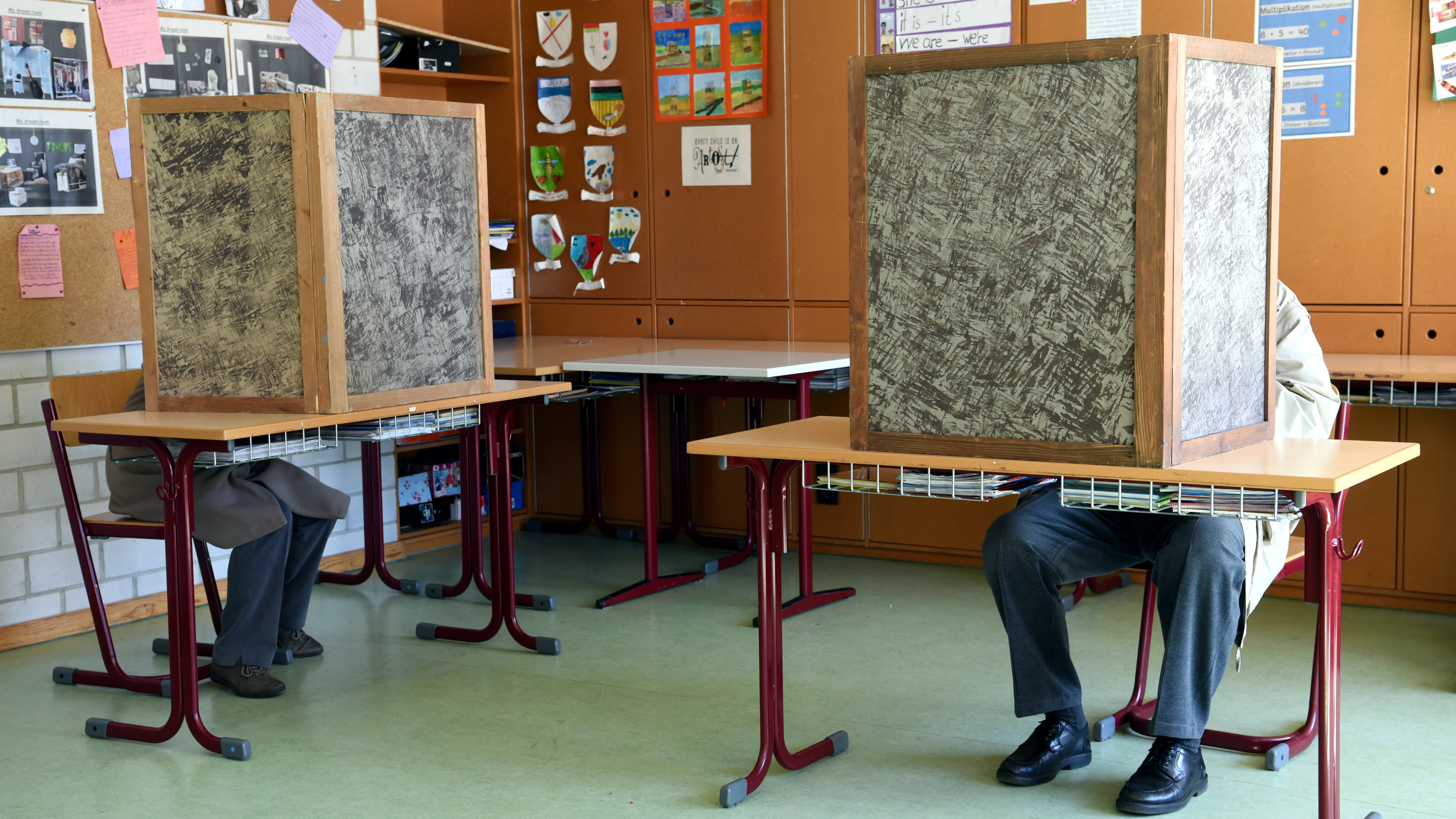 Wahllokal von innen. Foto: Ruth Plössel/Stadt Augsburg