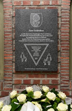 Gedenktafel vom Nordfriedhof.