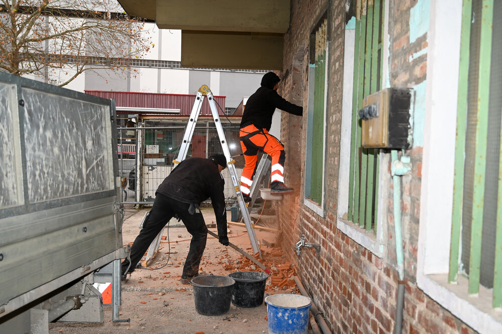 Ab Donnerstag, 20. November, beginnen die Durchbrucharbeiten für eine bessere Verbindung zwischen Fleischhalle und Bauernmarkt