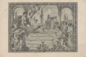 Postkarte zur Großstadtfeier, Ostern 1911