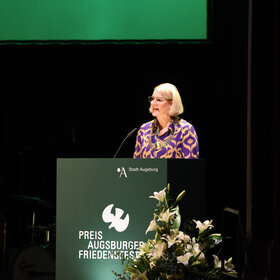 Verleihung des Augsburger Friedenspreises 2025 an Dr. Josef Schuster, Vorsitzender des Zentralrats der Juden in Deutschland.