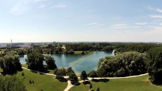 Autobahnsee in Augsburg