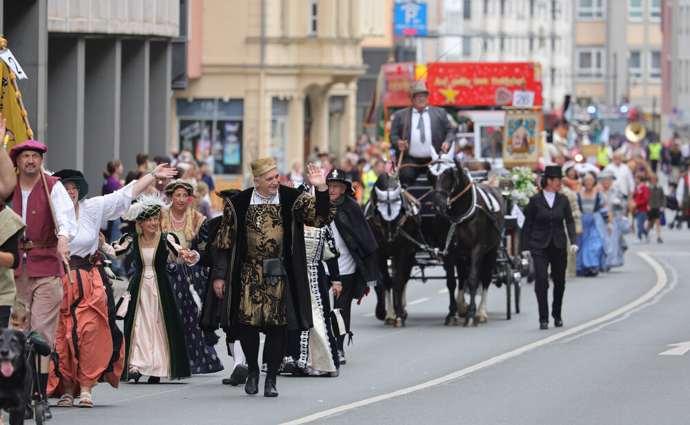 Pferdegespann beim Festumzug