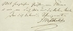 Brief von Max von Pettenkofer an seinen Schwiegersohn August Riedinger (Stadtarchiv Augsburg, Einzelstücke, Nr. 128)