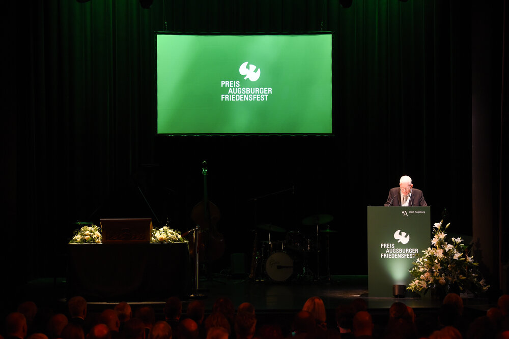 Verleihung des Augsburger Friedenspreises 2025 an Dr. Josef Schuster, Vorsitzender des Zentralrats der Juden in Deutschland. 