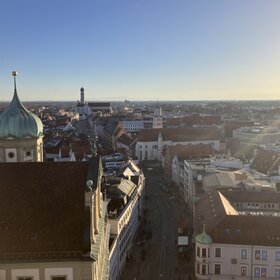 Blick über Augsburg Richtung Ulrich