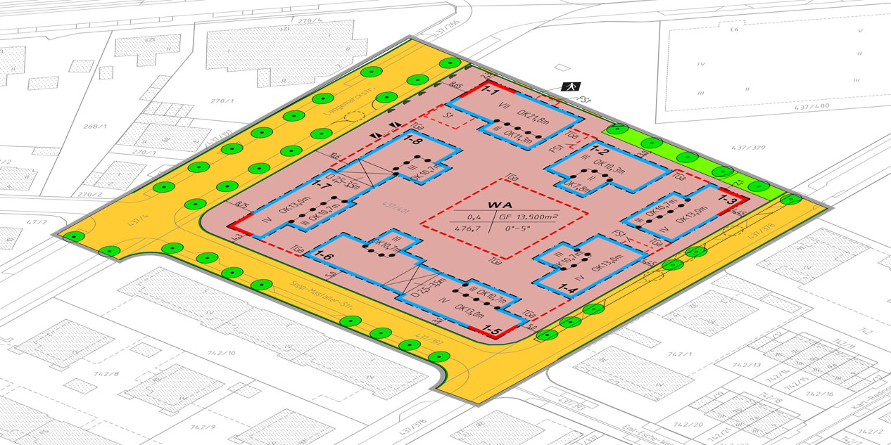 Entwurf Bebauungsplan Nr. 228 B II