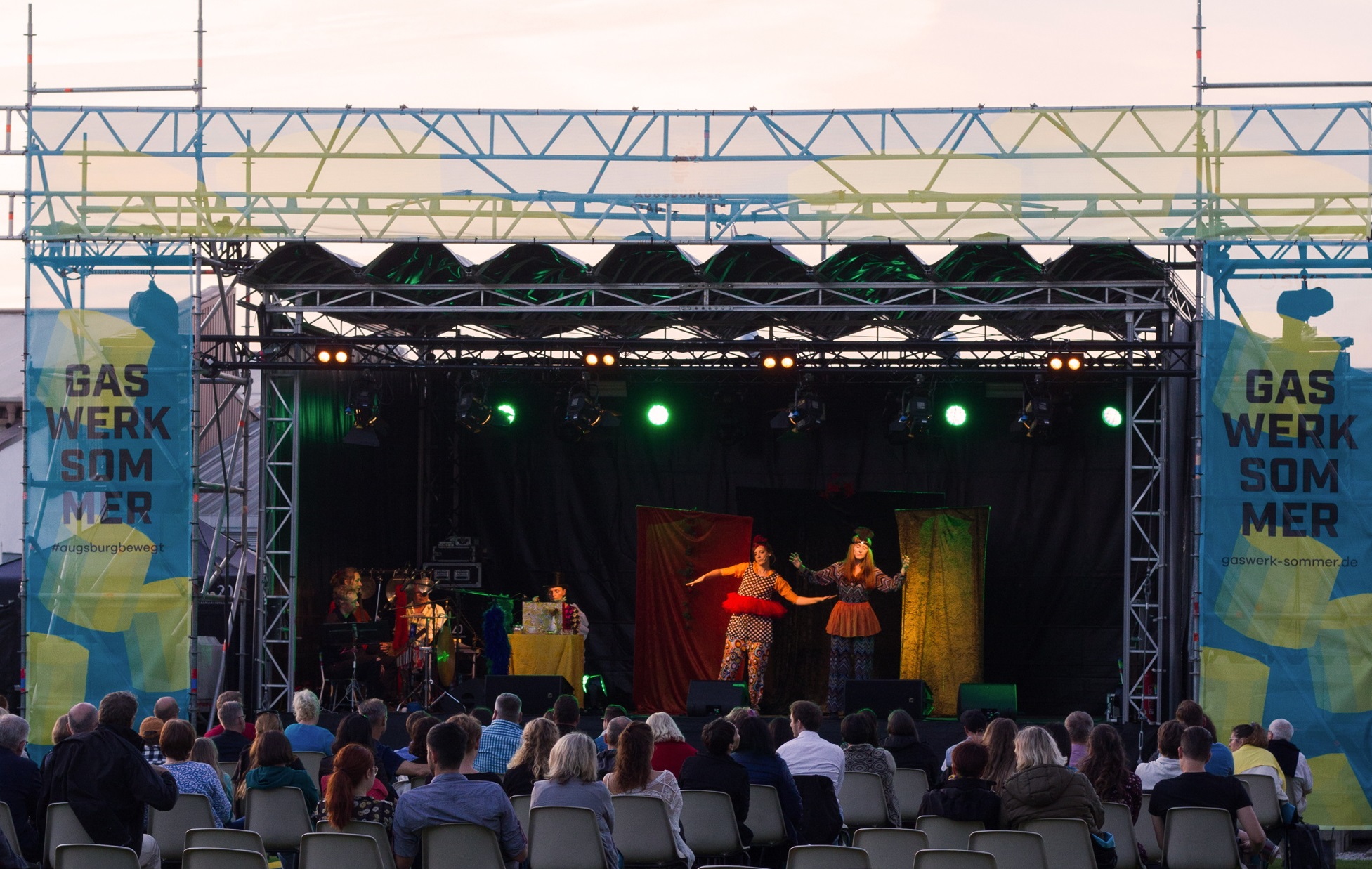 Kulturbühne auf dem Gaswerksommer. Foto: Julius Ertelt