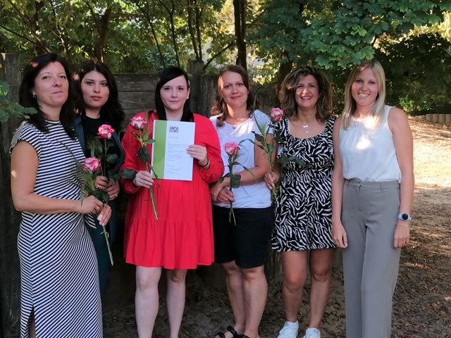 v. l.: Maria Kowolik, Helin Dogan, Stephanie König, Ulrike Brehm, Maria Dermanopoulou, Maria Redel