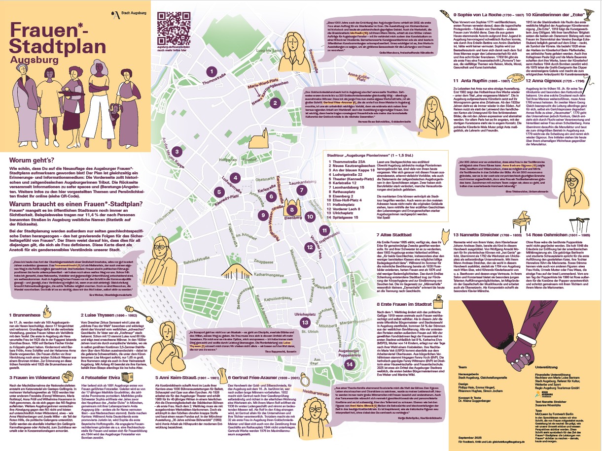 Ein Stadtplan mit vielen Texten drauf