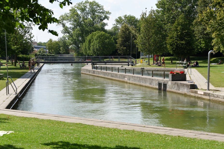 Kaufbachkanal im Fribbe. Foto: Ruth Plössel/Stadt Augsburg