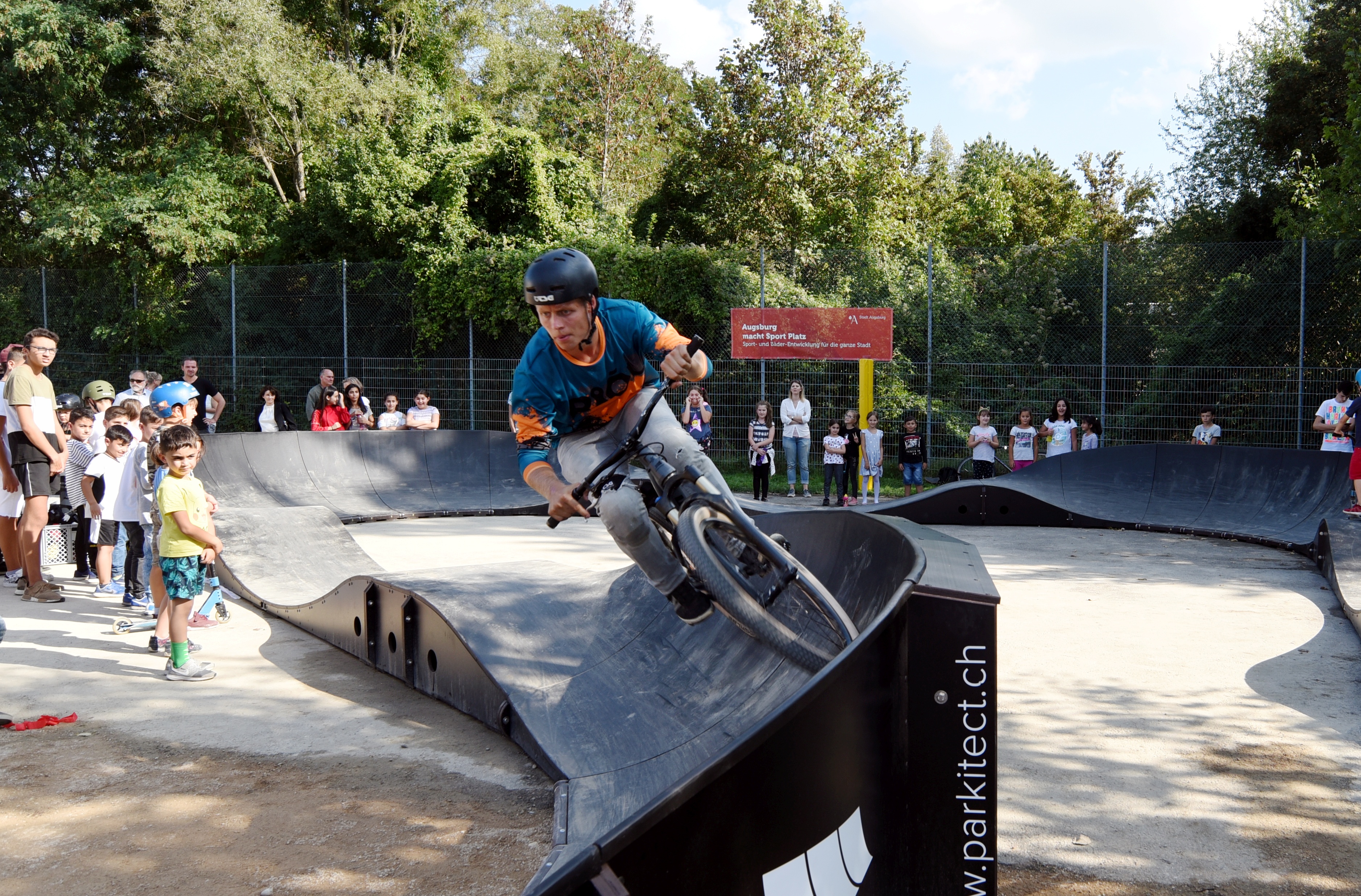 Pumptrack. Foto: Ruth Plössel/Stadt Augsburg