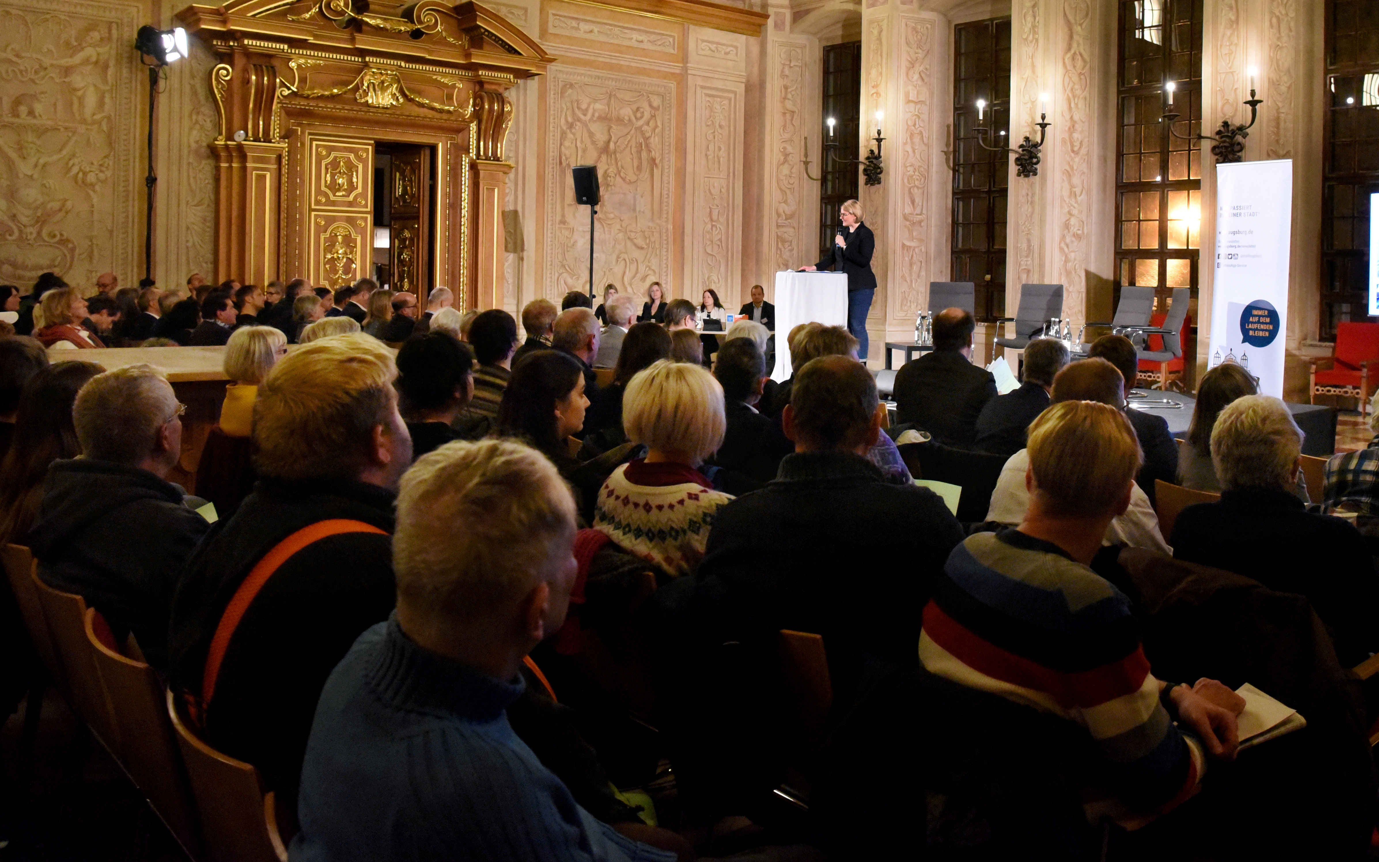 Bürgerversammlung 2019 im Goldenen Saal. Foto: Ruth Plössel/Stadt Augsburg